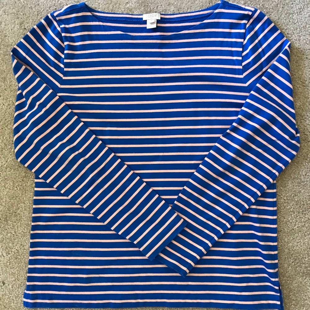 J. Crew Boat Neck Long Sleeve Tee
